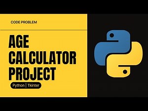 Python project | Age Calculator app | Tkinter | Python