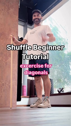 @AleksDanceFitness on Instagram: "Shuffle exercise for beginners. Diagonal Running Mans or Polly Pocket. #howto #dance #shuffle"