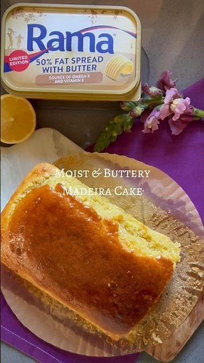 Slice of heaven! This moist & buttery Madeira cake is the perfect treat to brighten up your day.