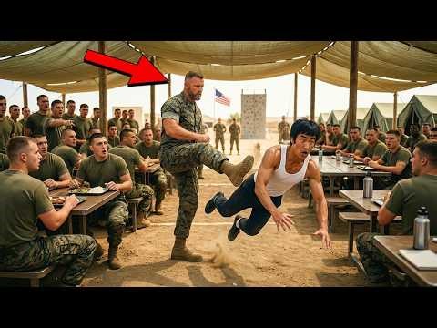 He Kicked Bruce Lee in Front of 370 Marines… 7 Seconds Later, Medics Rushed In...