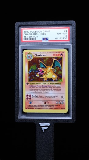 1999 Pokemon Base Set Shadowless 1st Edition Holo Charizard #4 PSA 8 NM-MT