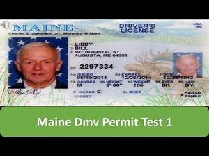 Maine DMV Permit Test 1