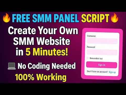 🔥 FREE SMM PANEL SCRIPT 2025 | Create Your Own SMM Website | 100% Working Tutorial 💻