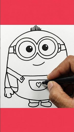 Minion Drawing 😍✨ #Shorts #Drawing
