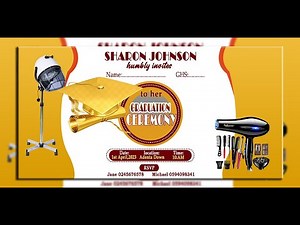 How to Design Graduation Invitation Card in Photoshop - Tutorial for Beginners