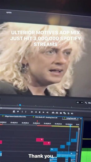 ULTERIOR MOTIVES AOP MIX JUST HIT 3,000,000 SPOTIFY STREAMS -thank you from the bottom of our hearts