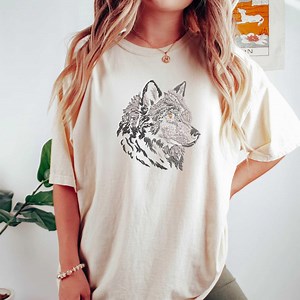 Wolf Embroidery Design, Wild Animal Machine Embroidery, Pattern (instant Download) - Etsy