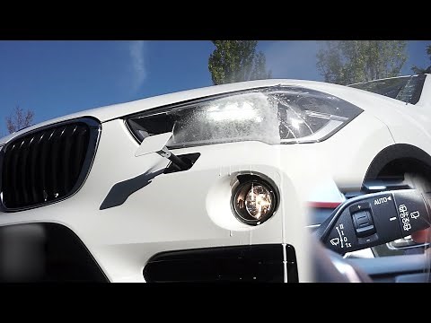 How To Use Headlight Washers on BMWs | BMW X1 sDrive18i