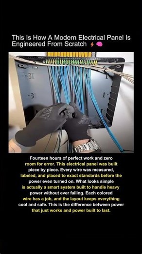 Every Wire Measured Perfectly #electrical #craftsmanship