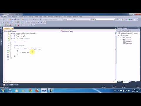 Lección 3 C# Espacio de nombres (Namespaces), directiva using