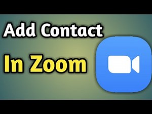 Add Contacts To Zoom | Add Contacts To Zoom Meeting | Zoom App Add Contact