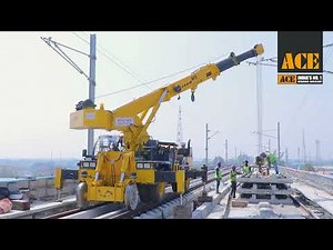ACE NX 360 Rail Road Crane (RRC) at Delhi-Meerut RRTS Project | Action Construction Equipment | ACE