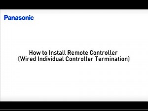 Panasonic FSV ME2 Series Installation (12/17) | How to Install Remote Controller