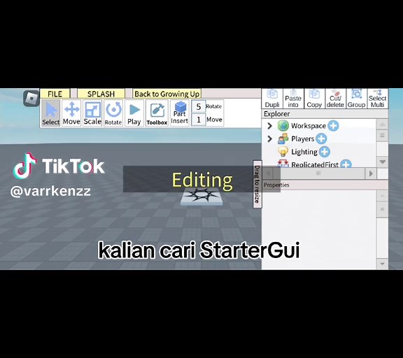 Cara Membuat Tombol ShiftLock di Roblox Studio Lite