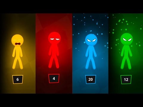Stickman Party - Tournament Mode 1-4 Player Random | Gameplay Walkthrough MiniGames Update