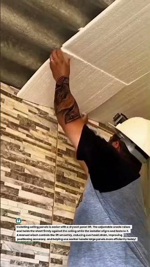 Drywall Ceiling Panel Installation Made Easier #Drywall #Construction #Tools