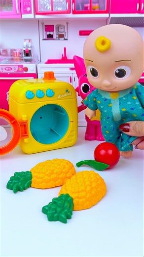 ASMR Toy Unboxing Cocomelon & Pinkfong Washing Machine Set 🧺 | Satisfying Toy Play with Subeo Toys