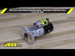 JEGS Heavy-Duty Hitachi-Style Mini Starter for Small Block and Big Block Chevy 555-10009