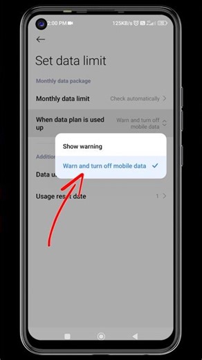 Turn on Mobile data usage warning ⚠️ #shorts #viral #tech