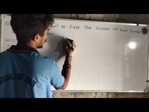 Write a C program to print Factorial of the Given number #factorial #cprogram #explanation #coding