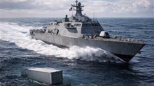 Why the navy’s fastest ship hides missiles in what looks like a cargo box