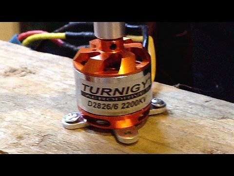 Turnigy 2826 6 2200kv - Bench Test - 1.2KG Thrust @ 32A