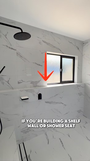 The Bathroom Guide on Instagram: "STEP-BY-STEP ⬇️ 🚀P.S If you want to learn how to create your own bathroom floor plan drawings like this… you’ll love our FREE step-by-step video tutorial on how to create bathroom floor plan drawings using Microsoft PowerPoint! 💬 Comment “LAYOUT” to get access now! Planning to build a shelf wall or shower seat? Here’s how… Shelf Wall: 👉🏻 Width: 70–90mm (2.75–3.5 inches) for enough space to place products. 👉🏻 Height: Measure from the lowest point in the roo