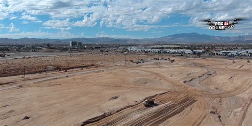 Brightline West train station construction moving forward in Las Vegas
