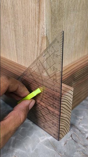 Simple Trick to Join Baseboards on Outside Corners Perfectly #Woodworking #Carpentry #Baseboard #diy