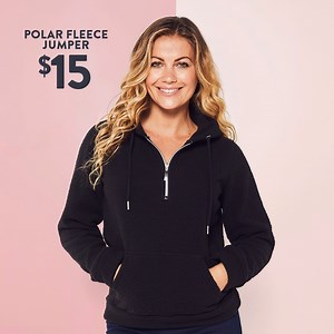 18K views · 53 reactions | Our $15 polar fleece jumper will be your new winter staple. With a cosy hood and convenient pockets, you’ll want one in every colour. Shop now in store and online. | Best&Less | Facebook