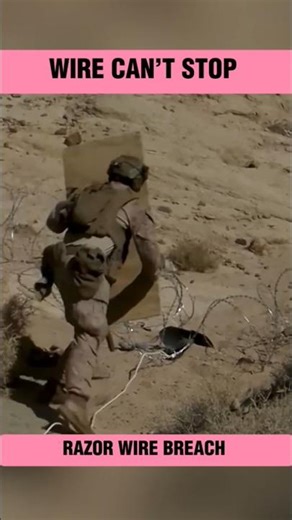 How Marines Move Past Razor Wire Barriers