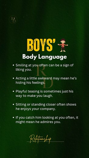 Boys’ Body Language | Relationship guide