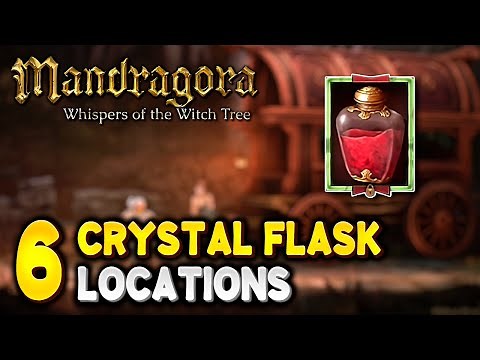 Mandragora ALL CRYSTAL FLASK LOCATIONS (Healing Uses Upgrade Material)