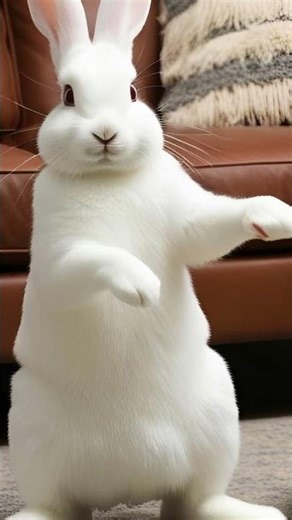 Cute Bunny Playing with Robot Vacuum – Funny Pet Moments