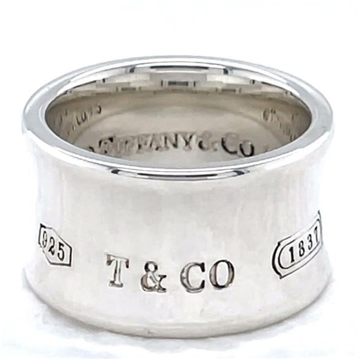 Tiffany & Co. 1837 Collection Sterling Silver Band Ring, Size 6