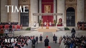 8.3K views · 302 reactions | Watch: Bells tolled today for the funeral of Pope Emeritus Benedict XVI as thousands of mourners packed St. Peter's Square https://ti.me/3GHHGYb | TIME | Facebook