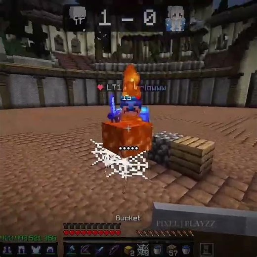 Minecraft PvP Challenge Gone Wrong #minecraft #shorts #fail