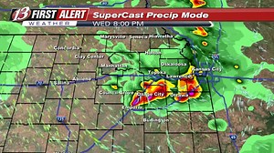 Scattered Severe Storms in progress as of 2:10PM. Hail the size of quarters and extreme rainfall possible. Video update from Jeremy | WIBW 13 Weather
