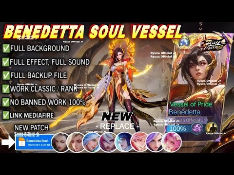 Script Skin Benedetta Soul Vessel - Vessel Of Pride No Password | Full Effect Voice | Patch Terbaru