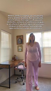 Marrying another Catholic is typically easier and statistically children are more likely to stay Catholic as adults if both parents are Catholic. Although, the husband being a practicing Catholic is a bigger influence. This makes sense, because it can be confusing for children if the parents through practice fundamentally disagree with each other on religion. The purpose of marriage in Catholicism is helping each other get to Heaven and raising children in the Catholic faith. This is more simple