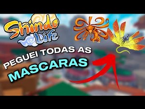 PEGUEI TODAS AS MASCARAS NO SHINDO LIFE!!!