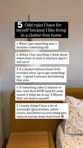It’s weird, I know 😂 BUT IT WORKS, y’all! 🙌🏻 I love a clutter-free home BUT I’m not a minimalist - say WHAT?! Yes, it’s a delicate balance but these ‘rules’ (actually they’re more like HABITS) mean I can upgrade and improve my midlife AND enjoy an (almost) clutter-free home 🥰 It’s the best of both worlds - and I do love solving a puzzle 🧩🤩 Want o learn more about clutter-prevention strategies? I have a great blog on the subject. Comment PREVENT and I’ll send you the link 💫 Make space for