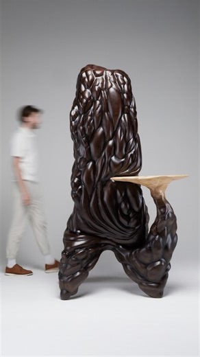 @art on Instagram: "Jan Waterston (@janwaterstondesign) is a UK-based designer and woodworker who founded his studio in 2017 to explore where art, craft, and design overlap. Grounded in traditional woodworking and shaped by training at Rycotewood Furniture School and a residency at The Sylva Wood Foundation, he combines patient handwork with contemporary processes to make pieces that feel authentic and conceptually driven. His furniture is designed to subtly disrupt a space while staying functio