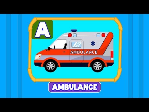 Learning About ABC Vehicles from A-Z | Types of Transportation Names and Sounds Alphabet