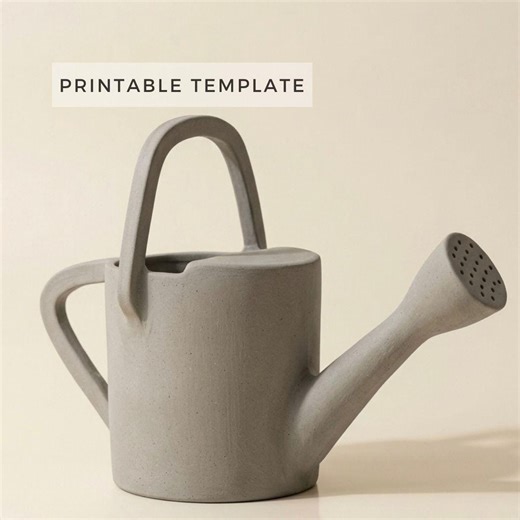 Watering Can Templates: DIY Pottery Slab Building (printable PDF Download A4 Size) - Etsy