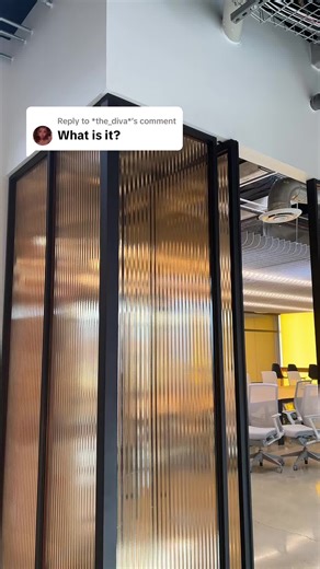 Replying to @*the_diva* many of our materials are used for commercial design purposes! Many office settings require partitions that still allow light. Our specialty: translucent resin called Varia! Here are a few applications and panels our office right now!