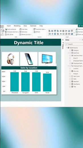 #shorts Dynamic Title in Power BI | Create Smart & Interactive Titles | #dax #powerbi #dashboard
