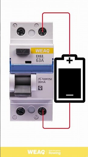 How to Test RCCB RCD Trip Response Using Battery for Leakage Current Simulation.