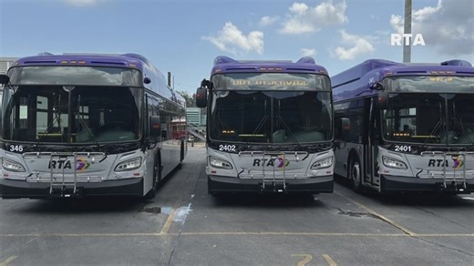 New RTA buses being put on the street in Orleans Parish