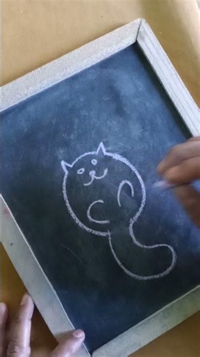 Beautiful Animal drawing easy & simple chalk art 😀😯🍒🎈🍇😴